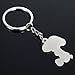 Creative Snoopy shape couple metal keychain/key ring 1pair