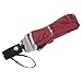 Arcadia Outdoors Vented Double Canopy Wind Resistant Travel Umbrella with Reflective Edge -Burgundy Auto Open/Close