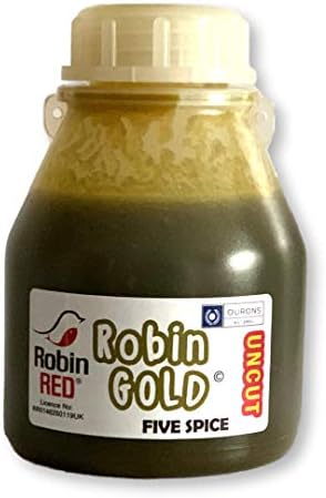 Ourons 250ml Robin Red Gold Five Spice Boilie Dip Fishing Bait Liquid Glug