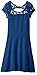 Derek Heart Girls' Big Cap Sleeve Skater Dress W/Waist Lace Yoke & Back Bow