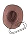DAZCOS Brown McCree Cosplay Badge Cowboy Hat (Brown)