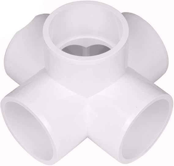 CIRCOPACK 2" 5way x cross PVC Fitting Connectors Furniture Grade for