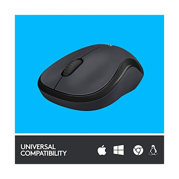Logitech-M220-Wireless-Mouse-Silent-Buttons-24-GHz-with-USB-Mini-Receiver-1000-DPI-Optical-Tracking-18-Month-Battery-Life-Ambidextrous-PC-Mac-Laptop-Charcoal-Grey Logitech M220 SILENT Wireless Mouse, 2.4 GHz with USB Receiver, 1000 DPI Optical Tracking, 18-Month Battery…