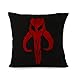 Bayyon Decorative Throw Pillow Covers Set of 4 Cotton Linen Cushion Star Wars Covers 18 x 18 inch (Set of 4)