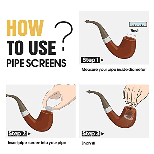 200 PCS 3/4 Inch Stainless Steel Pipe Screens, 3/4 Inch Metal Pipe