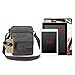 Koolertron Vintage Canvas Crossbody Shoulder Tablet Bag Lightweight Small Satchel Bag For Men & Women (Grey, 6.88