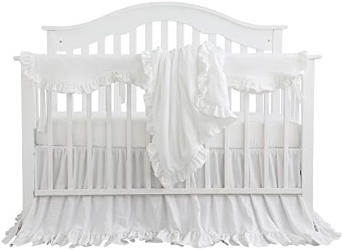 pink ruffle crib bedding