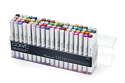 Copic Sketch, Alcohol Marker Set, 72pc Set E
