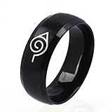 MoAndy Jewelry Stainless Steel Anime Naruto Men's Rings,US Size 6