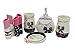 High Grade 5 Pieces Bathroom Accessory Set With Girl Lipsticks Bowknot,Resin Sanitary Ware,Home Decor,Bath Ideas,Home Gift