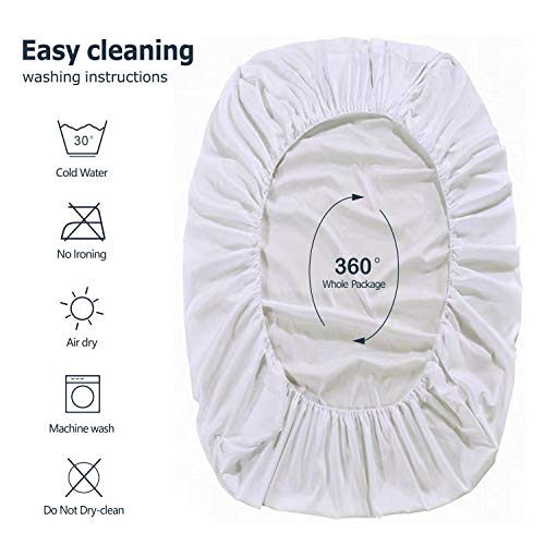 Maple Down Mattress Protector, Full Size, 100% Waterproof Mattress Cover Bedcover, Breathable & Noiseless Cotton Terry Fabric, Vinyl-Free - Thumbnail 6