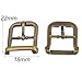 Souarts Bronze Tone Color Metal Shoe Buckle Accessory Haberdashery Embellishment Findings Pack of 30pcs