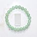 CHARGED Green Aventurine Crystal Bracelet 8mm Round Tumble Polished Stretchy + Selenite Baby Heart Charging Crystal (GAIN CREATIVITY, COURAGE, INDEPENDENCE, PROSPERITY - BALANCES EMOTIONS)
