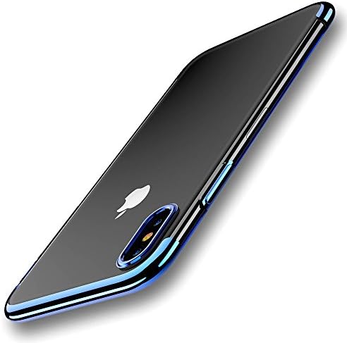 Vatsas 360 Degree Soft Transparent Back Cover Case for Apple iPhone Xs Max / 10S Max - Full Protection Against Drops and Scratches for X S Max, 10 S Max, Raging Blue