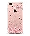 hepix White Flower Compatible with Floral iPhone 12 Case, Blue Leaves Clear iPhone 12 Pro Case for Women Girl, Flexible Soft TPU Phone Cover with 4 Corners