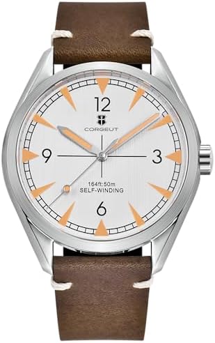 Amazon.com: REEF TIGER Brand Moonphase Leather Automatic Watch
