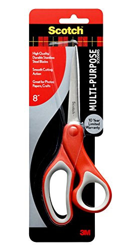 Scotch Multi-Purpose Stainless Steel Scissor, 8-Inches (1428)