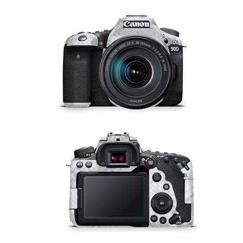 Carbon Fiber Camera Skin Compatible with Canon EOS 90D Camera (2019) - Frost Ma…