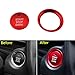 Thor-Ind Car Engine Start Stop Push Button Cover Trim and Surrounding Decorative Ring for 2 3 6 CX-3 CX-4 CX-5 CX-9 MX-5 Ignition Starter Switch Knob Decoration Sticker (Engine Button Trim -Red)