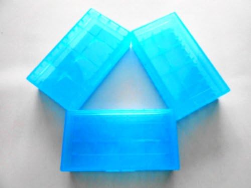 Bigstone 3pcs Blue Battery Storage Case Holder/Organizer for 18650 or CR123A Battery