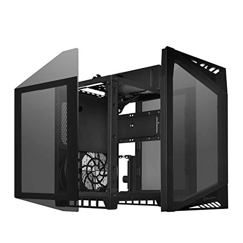 SilverStone Technology Mini-ITX Computer Case with Tempered Glass and Vertical Design LD03B