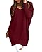 StyleDome Women's Tops Long Sleeve Blouse Sexy V Neck Casual Loose Solid Pullover Shirt