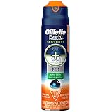 Gillette Fusion ProGlide Sensitive 2 in 1 Shave Gel, Alpine Clean, 6 Ounce