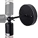 Anmytek Wall Light Fixture,Industrial Retro Rustic Loft Antique Wall Lamp Edison Vintage Pipe Wall Sconce Decorative Fixtures Lighting Luminaire (Bulbs not Included) (Simple Black 2pack)