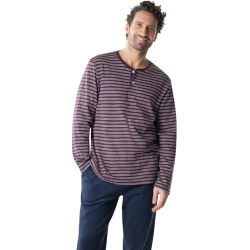 Eminence Homme Interlock Ensemble De Pijama, Haut Marine Et Blanc/Bas Bordeaux, S EU