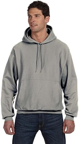 Champion Reverse Weave 12 oz Pullover Hood - OXFORD GRAY - M - (Style # S1051 - Original Label)