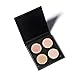 Tanali Contour Highlighter Powder Palette -4 Color Matte Glitter Foundation Face Makeup Compact Set (#2)