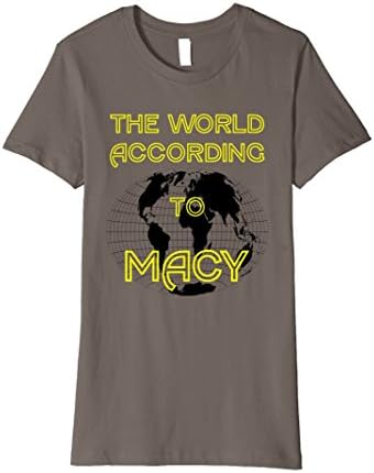 Womens The World According to Macy Tshirt Medium Asphalt