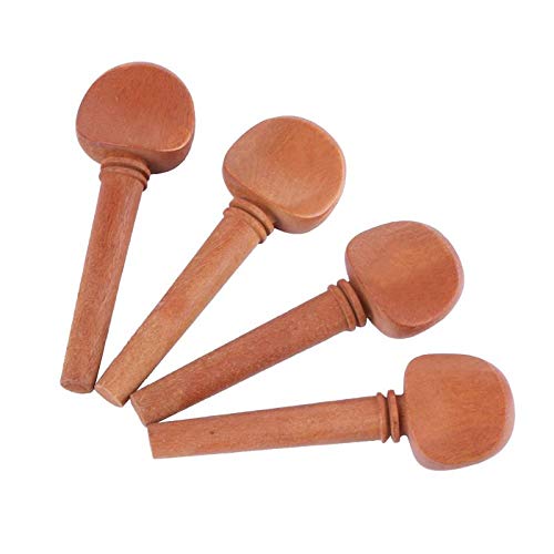 LDCRE 1 Set Quality Jujube Violin Parts Chinrest Drawplates Knob Tailpiece and Pegs for 3/4 4/4 Violin Parts & Accessories