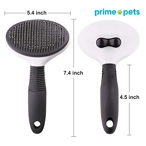 Dog Brush, Self Cleaning Slicker Brush for Dogs and Cats, Pet Dog Grooming Brush, Effectively Reducing Shedding by Up to 95%, Easy to Clean -Professional Pet Grooming Brush Removes Mats, Tangles, and Loose Hair
