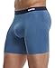 KAYIZU Men's Underwear Ultimate Comfort Soft Boxer Brief Infinity Blue Large