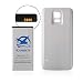 Kranich for Samsung Galaxy S5 Smart Extended Battery 5600mah Replacement Full NFC Support with Protective Cover Case (White)