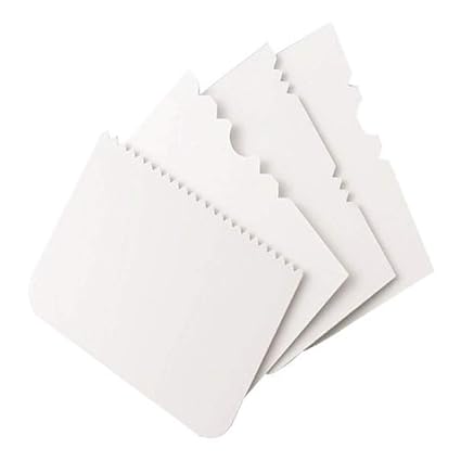 Master Royal BackNCook Tools Cake Scrapper Sculpting Tool Set for Icing Decoration (Multicolour, Standard) -4 Pieces