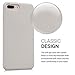 kwmobile Case Compatible with Apple iPhone 7 Plus/iPhone 8 Plus Case - TPU Silicone Phone Cover with Soft Finish - Beige