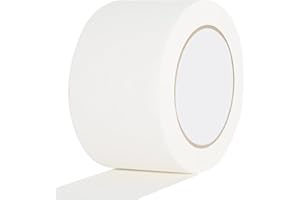 AMOGATO White Gaffers Tape 3 Inch x 30 Yard,Gaffer Tape Rubber Adhesive Leaves No Residue, Waterproof,Multipurpose,Easy to Tear,Great for Concerts, Weddings or More