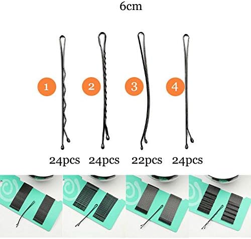 Bobby Pins 6cm Hair Clips For Hair Clip Pin Flat/Wavy/Curved Hairpins Barrettes For Women Girls Hairdressing Accessories Black 4