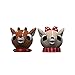 Zak Designs Rudolph the Red-Nosed Reindeer Sculpted Ceramic Salt and Pepper Shaker 2-piece Set Box, Collectible Keepsake for Xmas or Holiday Present (Rudolph & Clarice, 2pc, BPA-Free)
