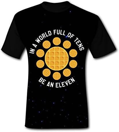 HRA Men's In a World Full Of Tens,Be an Eleven_ Short Sleeve XXL