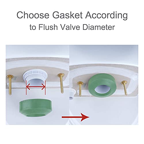 Universal Tank To Bowl Bolts & Gasket Kit, Solid Brass Hardware Kit