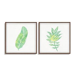 Framed Canvas Wall Art for Living Room, Bedroom Plant Theme Canvas Prints for Home Decoration Ready to Hang - 16"x16"x2 Panels