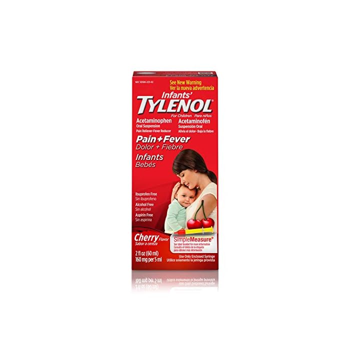 Tylenol Infants Acetaminophen Liquid Medicine, Cherry, 2 fl. oz