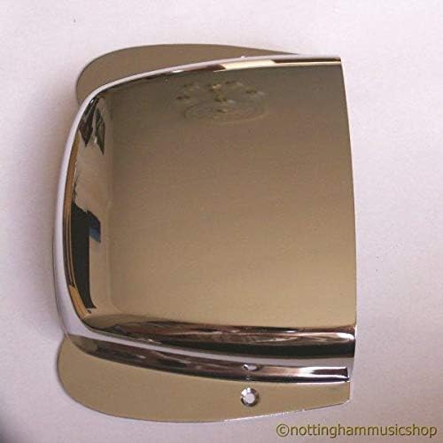 Chrome precision bridge cover plate vintage bass guitar style new with screws