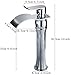 Senlesen Tall Waterfall Spout Single Handle Bathroom Sink Vessel Faucet Mixer Taps Chrome