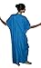 Moroccan Caftan Hand Made Breathable Cotton with Gold Hand Embroidery Long Light Blue