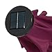 Best Choice Products 10ft Solar Polyester LED Lighted Patio Umbrella w/Tilt Adjustment and UV-Resistant Fabric - Burgundy
