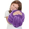 Playlearn 10” Lilac Cuddle Ball Sensory Pillow – Plush Toy Hugging Pillow – Calming Stress Relief Toy for Kids